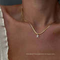 Shangjie OEM Collier 26 Collier en cristal d&#39;alphabet anglais